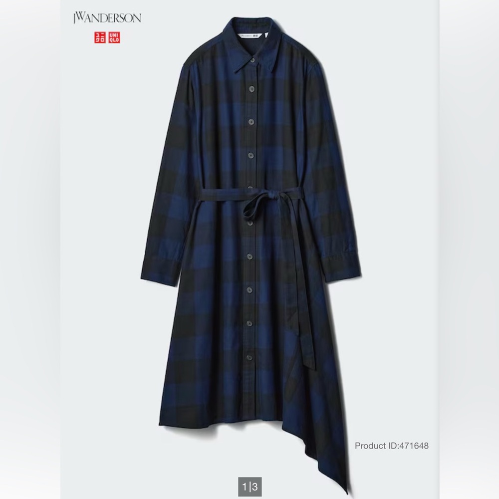Uniqlo/JW Anderson flannel dress NWT